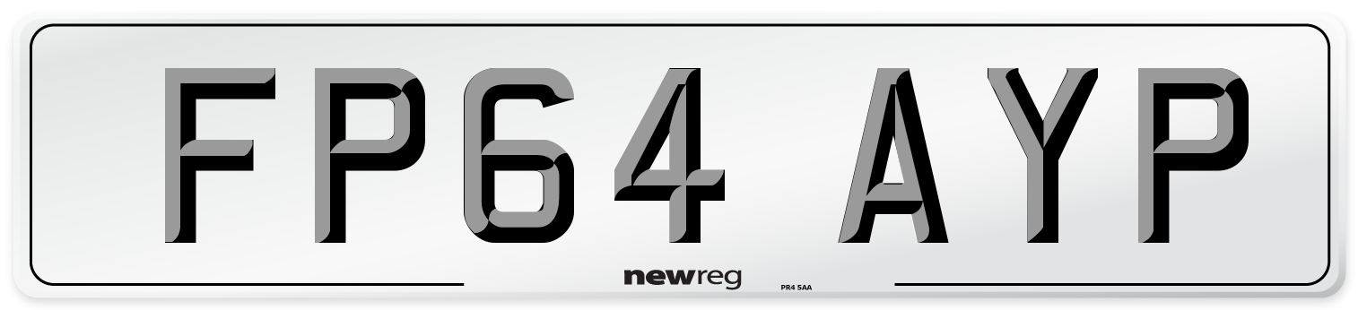 FP64 AYP Number Plate from New Reg